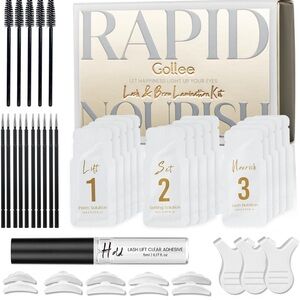 Brow Lamination Kit, 2-In-1 Lash Lift Kit New Pro Version, Instant DIY Eyebrow